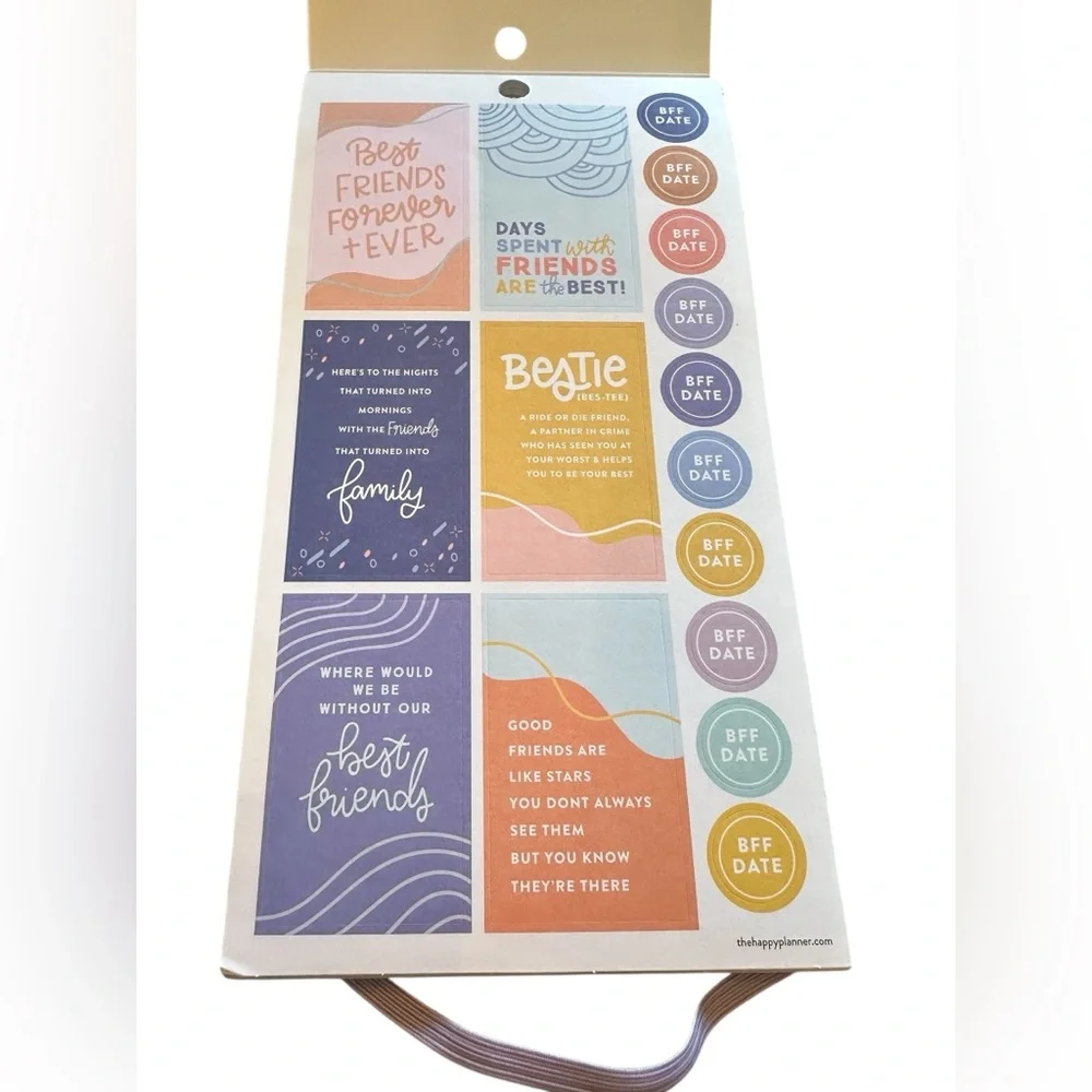 The Happy Planner Friendship  30 Page Sticker Book